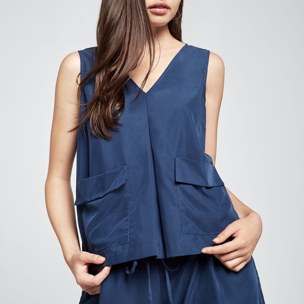 BCBGeneration Faux Suede Cargo Tank "Vest"